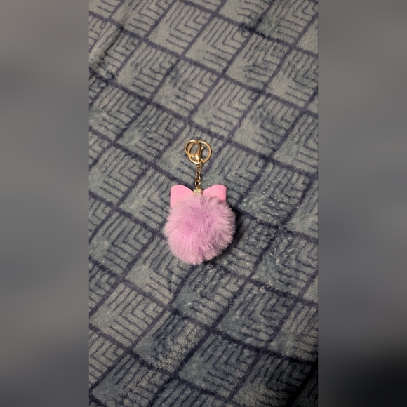 Pink Fluffy Keychain Accessory (New) - Picture 3 of 4